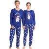 Vopmocld Christmas Family Matching Pajama Red Holiday Pjs Sets Cotton Sleepwear(Blue Polar Bear)
