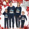 Vopmocld Christmas Family Matching Pajama Red Holiday Pjs Sets Cotton Sleepwear(Dinosaur)