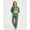 Vopmocld Christmas Family Matching Pajama Red Holiday Pjs Sets Cotton Sleepwear(Joy of Christmas)