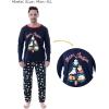 Vopmocld Christmas Family Matching Pajama Red Holiday Pjs Sets Cotton Sleepwear(Navy Cats/Dogs Tree)