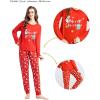 Vopmocld Christmas Family Matching Pajama Red Holiday Pjs Sets Cotton Sleepwear(Snowman)