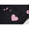 Vopmocld Girls Button Down Pajama Sets Sleeveless Tank Top with Shorts for Teen Girls Summer Casual Clothes Loungewear(Black Pink Hearts)