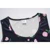Vopmocld Girls Button Down Pajama Sets Sleeveless Tank Top with Shorts for Teen Girls Summer Casual Clothes Loungewear(Black Rose)