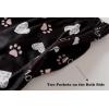 Vopmocld Young Girls Lovely Bunny Pajama Sets Cotton Long Sleeve Pjs Clothes Sleepwear Shirts(Black)