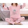 Vopmocld Young Girls Lovely Bunny Pajama Sets Cotton Long Sleeve Pjs Clothes Sleepwear Shirts(Bonjour Koala)