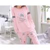 Vopmocld Young Girls Lovely Bunny Pajama Sets Cotton Long Sleeve Pjs Clothes Sleepwear Shirts(Bonjour Koala)