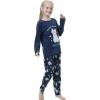 Vopmocld Young Girls Lovely Bunny Pajama Sets Cotton Long Sleeve Pjs Clothes Sleepwear Shirts(Cat)