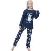 Vopmocld Young Girls Lovely Bunny Pajama Sets Cotton Long Sleeve Pjs Clothes Sleepwear Shirts(Cat)