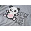 Vopmocld Young Girls Lovely Bunny Pajama Sets Cotton Long Sleeve Pjs Clothes Sleepwear Shirts(Gray)