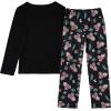 Vopmocld Young Girls Lovely Bunny Pajama Sets Cotton Long Sleeve Pjs Clothes Sleepwear Shirts(Leaf Sloth)