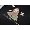 Vopmocld Young Girls Lovely Bunny Pajama Sets Cotton Long Sleeve Pjs Clothes Sleepwear Shirts(Leaf Sloth)