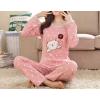 Vopmocld Young Girls Lovely Bunny Pajama Sets Cotton Long Sleeve Pjs Clothes Sleepwear Shirts(Polka Dot Cat)