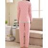 Vopmocld Young Girls Lovely Bunny Pajama Sets Cotton Long Sleeve Pjs Clothes Sleepwear Shirts(Polka Dot Cat)