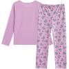 Vopmocld Young Girls Lovely Bunny Pajama Sets Cotton Long Sleeve Pjs Clothes Sleepwear Shirts(Raccoon)