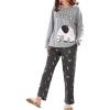 Vopmocld Big Girls Cute Pajama Sets Long Sleeve Lovely Sleepwear 2 Piece PJS Multiple Cartoon Jammies(Elephant)