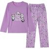 Vopmocld Big Girls Cute Pajama Sets Long Sleeve Lovely Sleepwear 2 Piece PJS Multiple Cartoon Jammies(Heart Shape Panda)