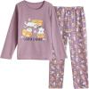 Vopmocld Big Girls Cute Pajama Sets Long Sleeve Lovely Sleepwear 2 Piece PJS Multiple Cartoon Jammies(Lazy Cat)