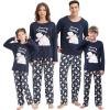 Vopmocld Christmas Family Matching Pajama Red Holiday Pjs Sets Cotton Sleepwear(Bear/Penguin)