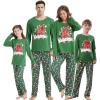 Vopmocld Christmas Family Matching Pajama Red Holiday Pjs Sets Cotton Sleepwear(Joy of Christmas)