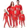 Vopmocld Christmas Family Matching Pajama Red Holiday Pjs Sets Cotton Sleepwear(Snowman)