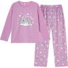 Vopmocld Young Girls Lovely Bunny Pajama Sets Cotton Long Sleeve Pjs Clothes Sleepwear Shirts(Cloud Koala)