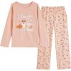 Vopmocld Young Girls Lovely Bunny Pajama Sets Cotton Long Sleeve Pjs Clothes Sleepwear Shirts(Corgi)