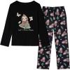 Vopmocld Young Girls Lovely Bunny Pajama Sets Cotton Long Sleeve Pjs Clothes Sleepwear Shirts(Leaf Sloth)