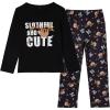 Vopmocld Young Girls Lovely Bunny Pajama Sets Cotton Long Sleeve Pjs Clothes Sleepwear Shirts(Sloth)
