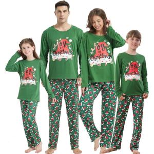 Vopmocld Christmas Family Matching Pajama Red Holiday Pjs Sets Cotton Sleepwear(Joy of Christmas)