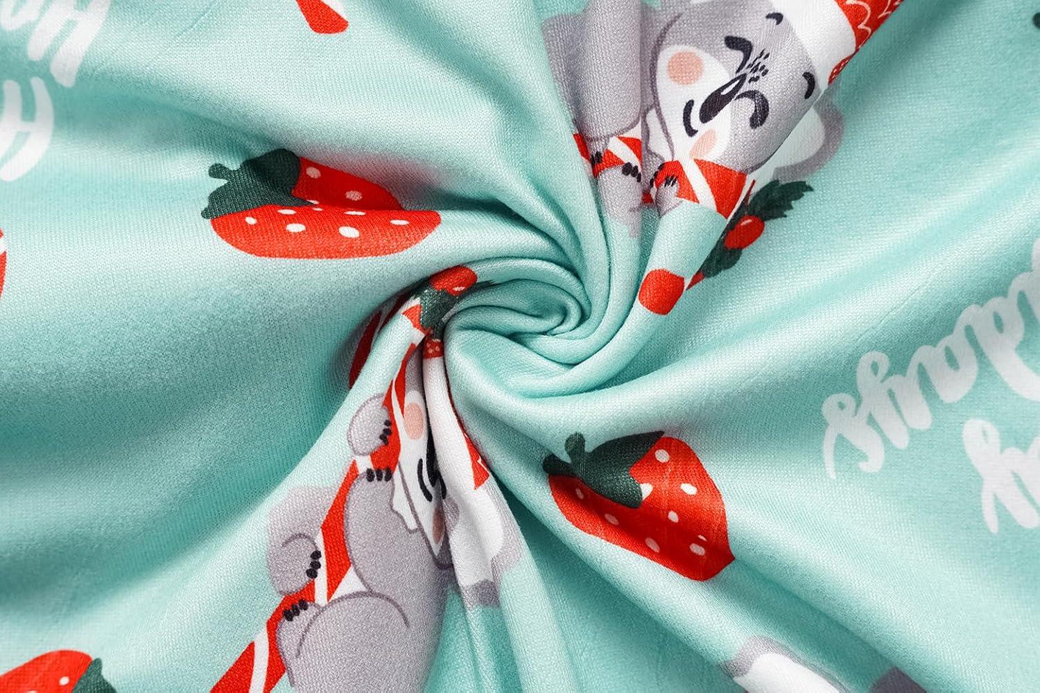 imageVopmocld Girls Pajama Sets 3pcs Button Down Short Sleeve Long Pants With Shorts Sleepwear Cute Patterns Nighty For TeensXmas Koala