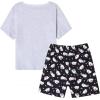 Vopmocld Big Girls Summer Short Sleeve Pajama Sets Cute Cat Patterns Sleepwear Nighty 100% Cotton(Cat)
