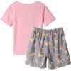 Vopmocld Big Girls Summer Short Sleeve Pajama Sets Cute Cat Patterns Sleepwear Nighty 100% Cotton(Corgi)