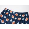 Vopmocld Big Girls Summer Short Sleeve Pajama Sets Cute Cat Patterns Sleepwear Nighty 100% Cotton(Fox)