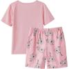 Vopmocld Big Girls Summer Short Sleeve Pajama Sets Cute Cat Patterns Sleepwear Nighty 100% Cotton(Koala)
