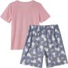 Vopmocld Big Girls Summer Short Sleeve Pajama Sets Cute Cat Patterns Sleepwear Nighty 100% Cotton(Llama)