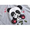 Vopmocld Big Girls Summer Short Sleeve Pajama Sets Cute Cat Patterns Sleepwear Nighty 100% Cotton(Panda)
