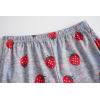 Vopmocld Big Girls Summer Short Sleeve Pajama Sets Cute Cat Patterns Sleepwear Nighty 100% Cotton(Strawberry Bow)