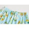 Vopmocld Girls Pajama Sets 3pcs Button Down Short Sleeve Long Pants With Shorts Sleepwear Cute Patterns Nighty For Teens(3pcs/Daisy-lily)