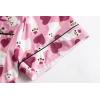 Vopmocld Girls Pajama Sets 3pcs Button Down Short Sleeve Long Pants With Shorts Sleepwear Cute Patterns Nighty For Teens(3pcs/Llama)