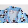 Vopmocld Girls Pajama Sets 3pcs Button Down Short Sleeve Long Pants With Shorts Sleepwear Cute Patterns Nighty For Teens(3pcs/Panda)