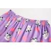 Vopmocld Girls Pajama Sets 3pcs Button Down Short Sleeve Long Pants With Shorts Sleepwear Cute Patterns Nighty For Teens(3pcs/Purple-cats)