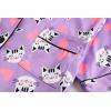 Vopmocld Girls Pajama Sets 3pcs Button Down Short Sleeve Long Pants With Shorts Sleepwear Cute Patterns Nighty For Teens(3pcs/Purple-cats)