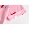 Vopmocld Girls Pajama Sets 3pcs Button Down Short Sleeve Long Pants With Shorts Sleepwear Cute Patterns Nighty For Teens(3pcs/Red Cherry)