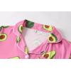 Vopmocld Girls Pajama Sets 3pcs Button Down Short Sleeve Long Pants With Shorts Sleepwear Cute Patterns Nighty For Teens(Avocado)