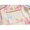 Vopmocld Girls Pajama Sets 3pcs Button Down Short Sleeve Long Pants With Shorts Sleepwear Cute Patterns Nighty For Teens(Blue Pink Bow)