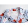 Vopmocld Girls Pajama Sets 3pcs Button Down Short Sleeve Long Pants With Shorts Sleepwear Cute Patterns Nighty For Teens(Bowknot Ghost)