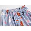 Vopmocld Girls Pajama Sets 3pcs Button Down Short Sleeve Long Pants With Shorts Sleepwear Cute Patterns Nighty For Teens(Bowknot Ghost)