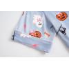 Vopmocld Girls Pajama Sets 3pcs Button Down Short Sleeve Long Pants With Shorts Sleepwear Cute Patterns Nighty For Teens(Bowknot Ghost)