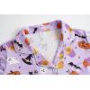 Vopmocld Girls Pajama Sets 3pcs Button Down Short Sleeve Long Pants With Shorts Sleepwear Cute Patterns Nighty For Teens(Cake Pumpkin)
