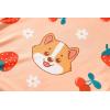 Vopmocld Girls Pajama Sets 3pcs Button Down Short Sleeve Long Pants With Shorts Sleepwear Cute Patterns Nighty For Teens(Corgi)